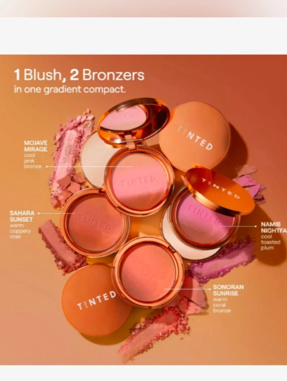 Live Tinted Huebeam Gradient Blushing Bronzer-Color: Sonoran Sunrise-New